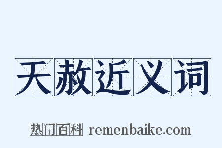 天赦近义词是什么意思的图片